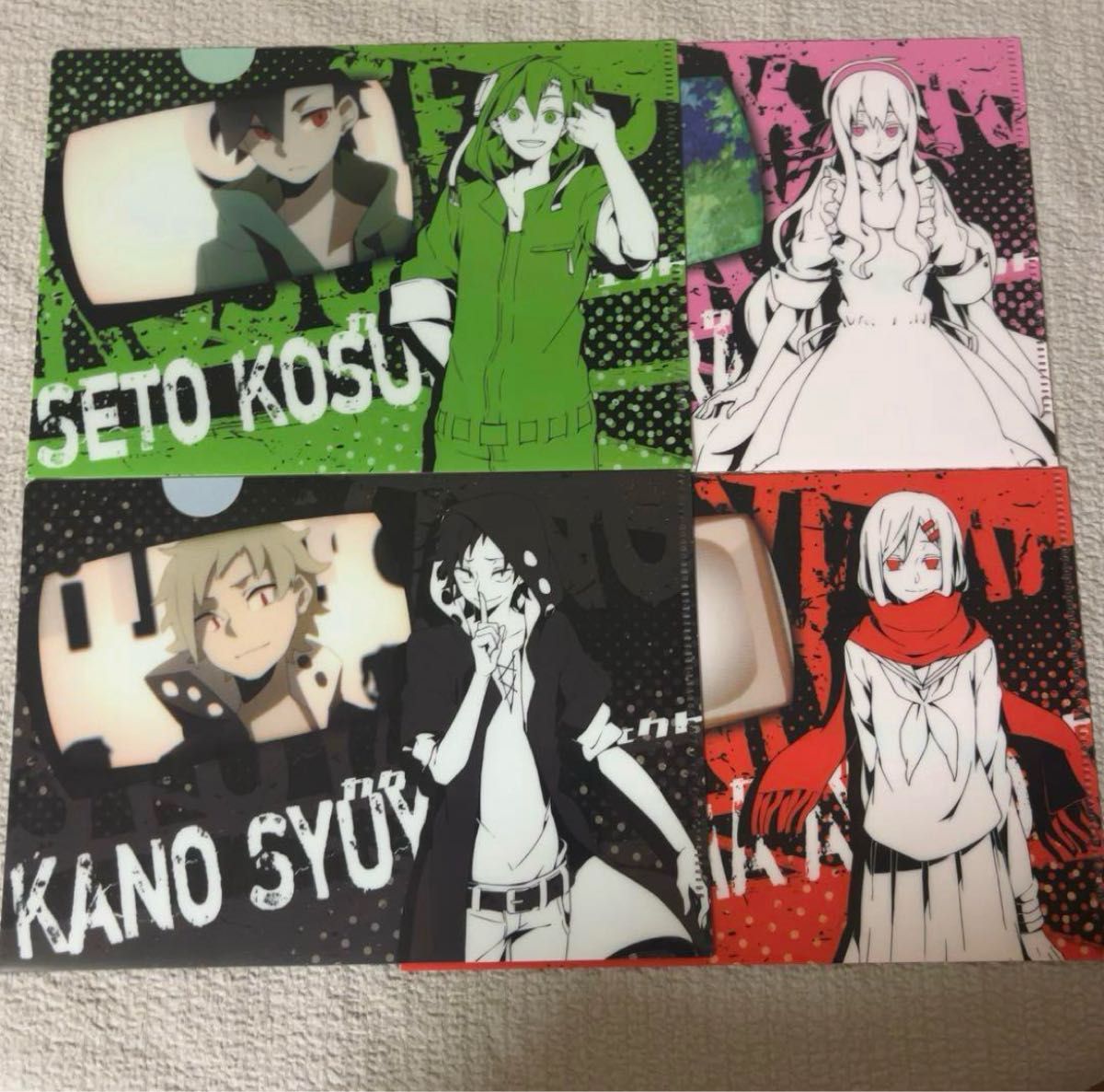 処分品】カゲロウプロジェクト ミニクリアファイル 8種セット クリア