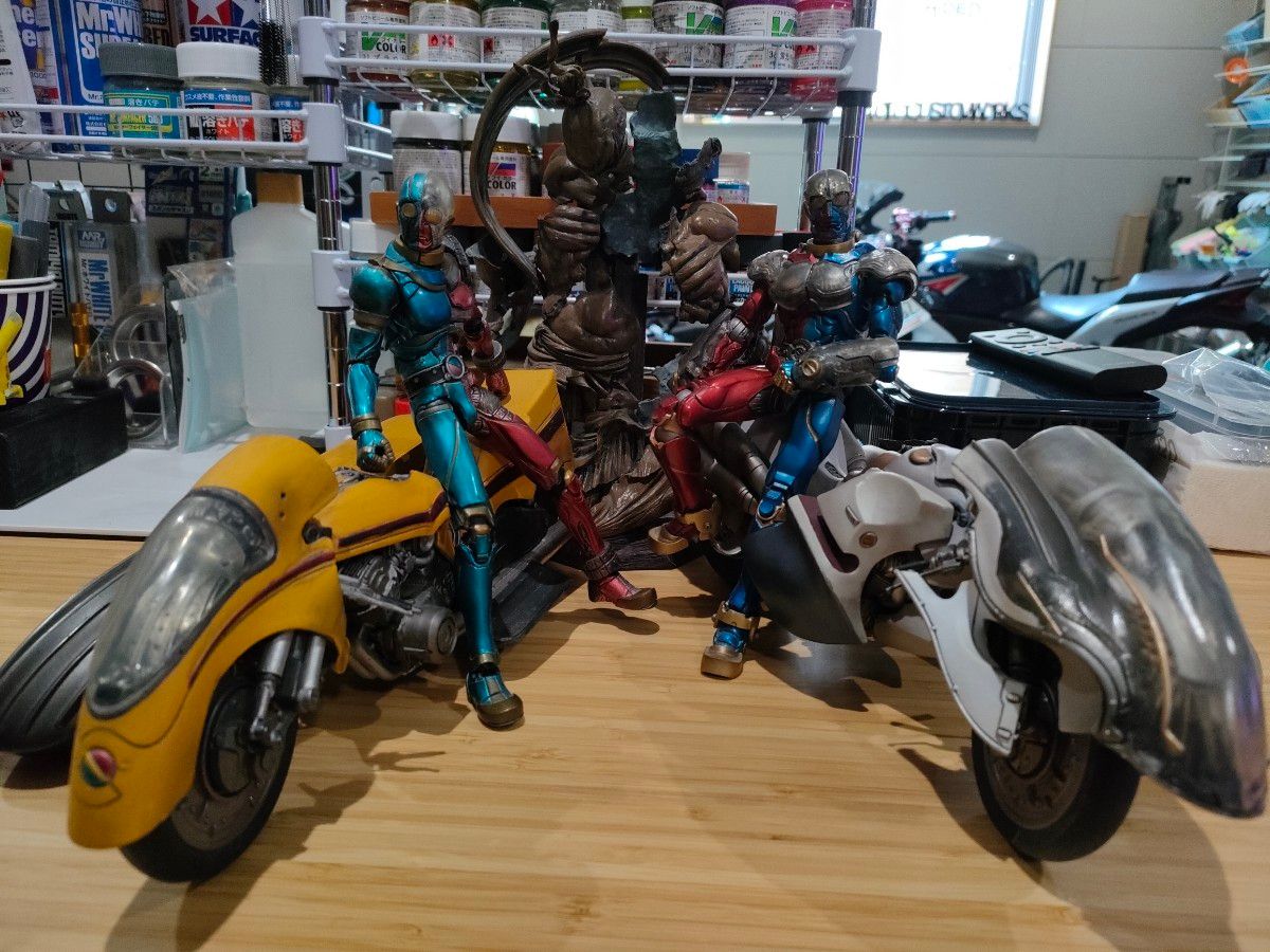 S I C キカイダー サイドマシン キカイダー01 ダブルマシン バイク