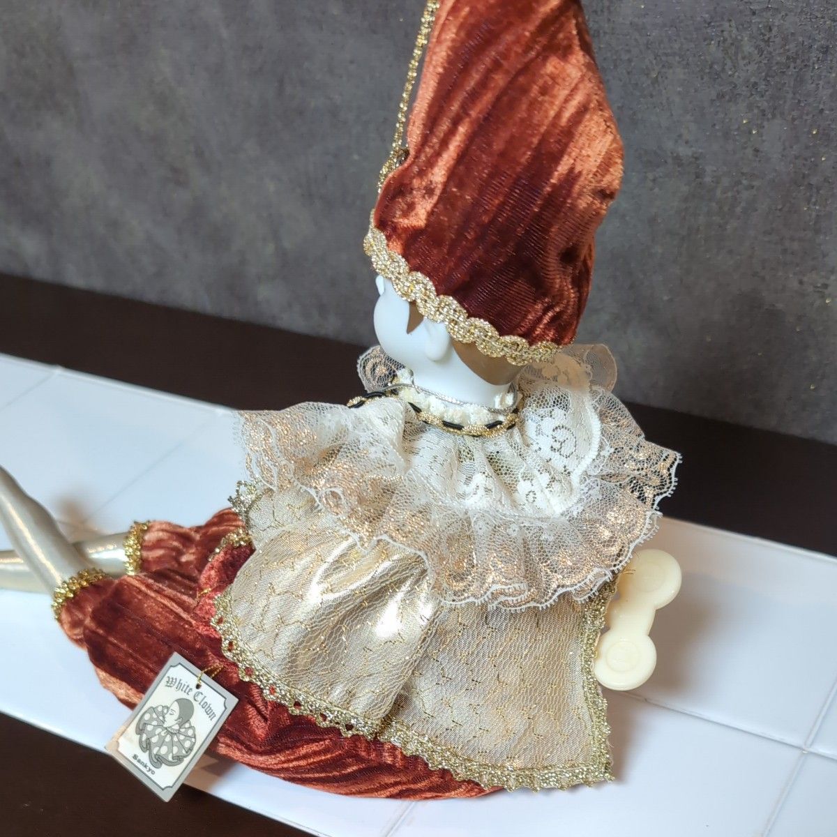 SANKYO 三協/ホワイトピエロ/オルゴール/星に願いを/陶器人形｜Yahoo