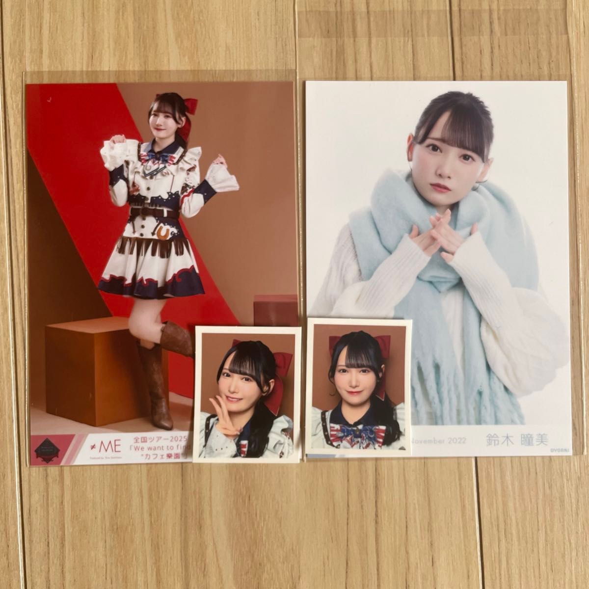 ≠ME 鈴木瞳美 生写真 ID 全国ツアー2025カフェ樂園 ヒキ ID ポーズ