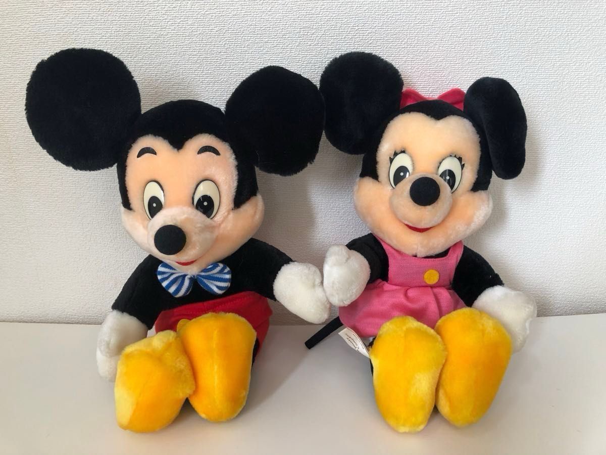 美品 東京サンアンドスター ミッキーマウス ミニーマウス ぬいぐるみ