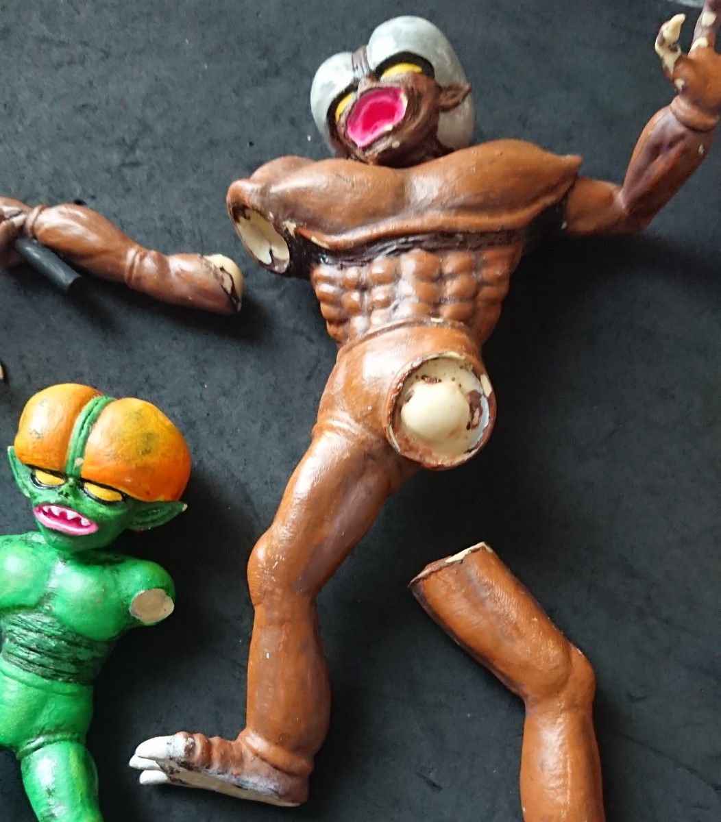 昭和レトロ 妖怪人間 ベム・ベラ・ベロ 3体セット ガレージキット塗装