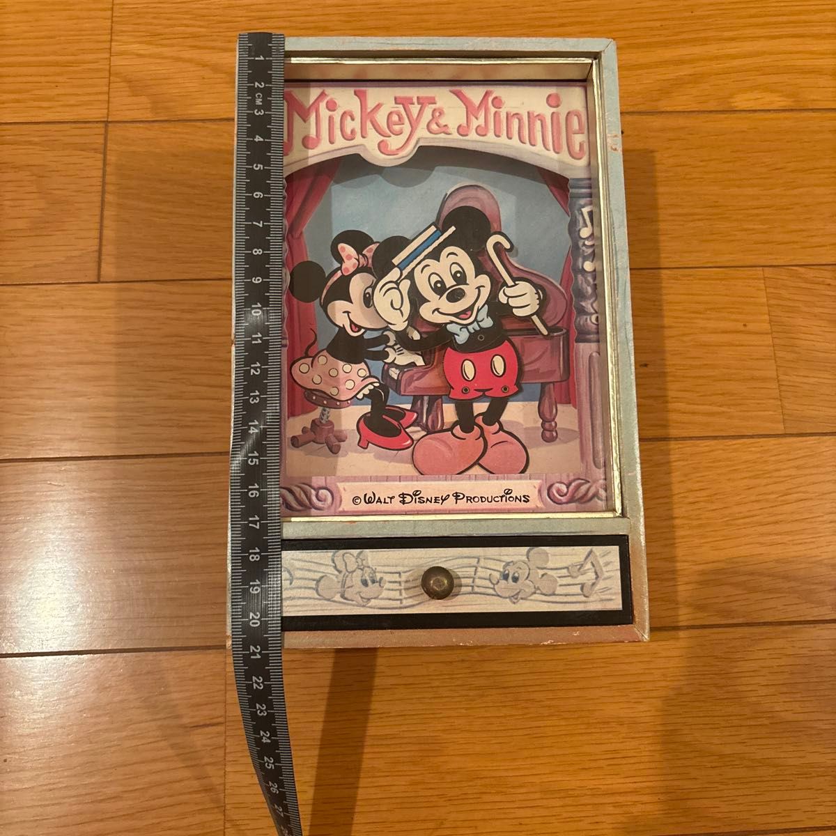 ミッキー＆ミニー オルゴール 小物入れ ディズニー レトロ