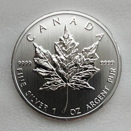 2013年 カナダ メイプルリーフ銀貨 1オンス 純銀 1枚｜Yahoo!フリマ