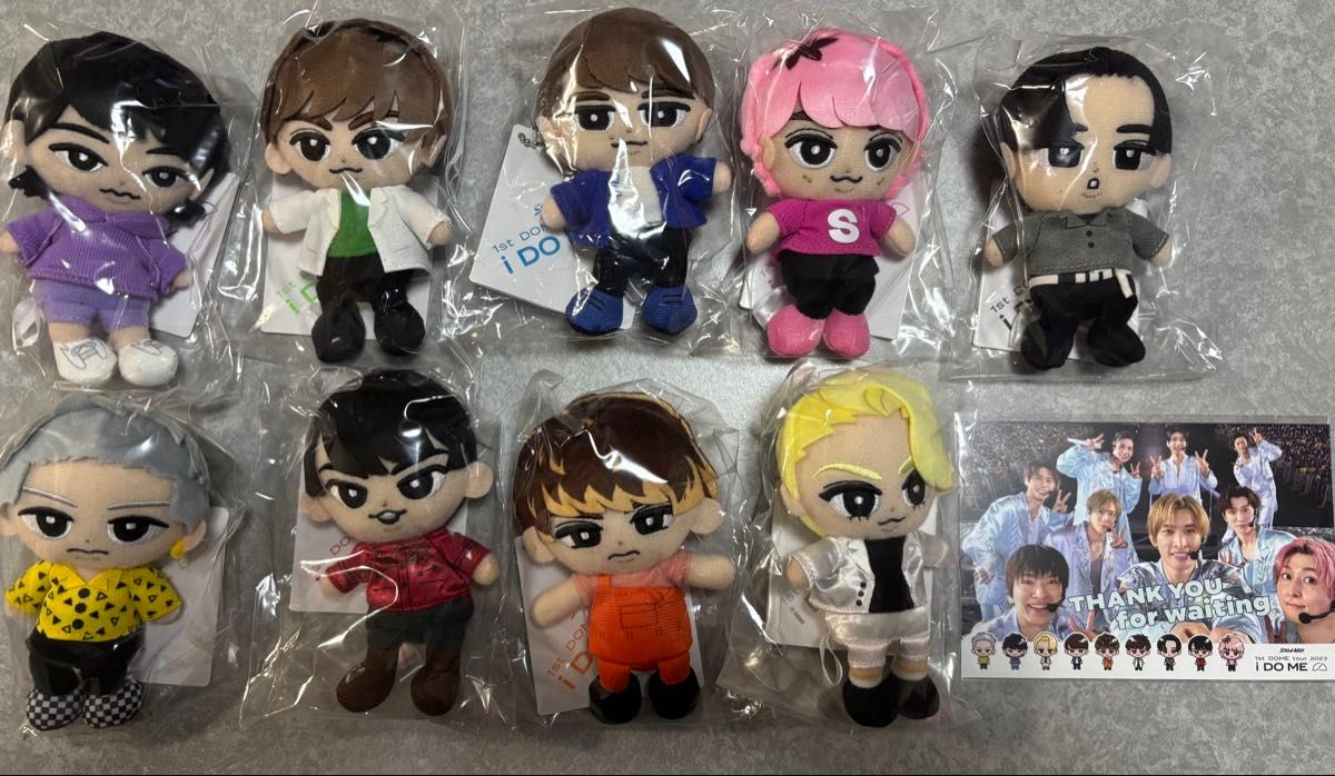 新品未開封 SnowMan すのチルぶら下がりシリーズ ぬいぐるみ 9体 特典