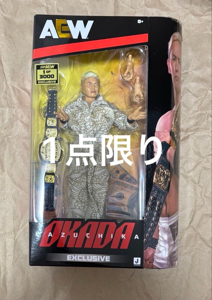 AEW フィギュア オカダカズチカ チャンピオンベルト 格闘技 団体 WWE