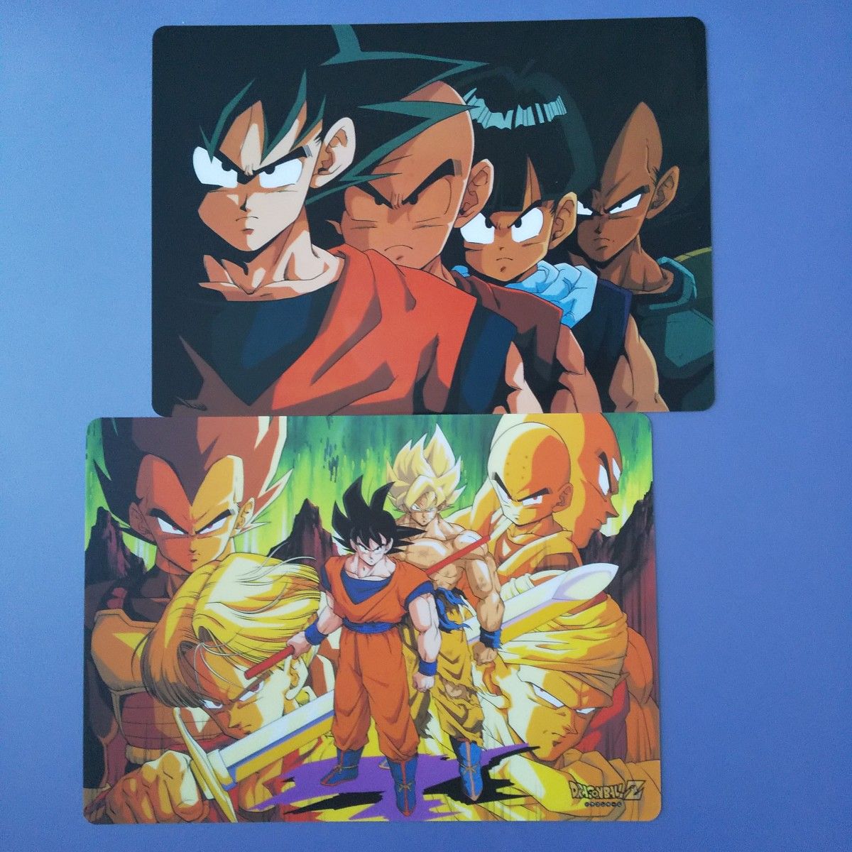 ドラゴンボールZ 下敷き 2枚セット 悟空 ベジータ 未使用 当時品