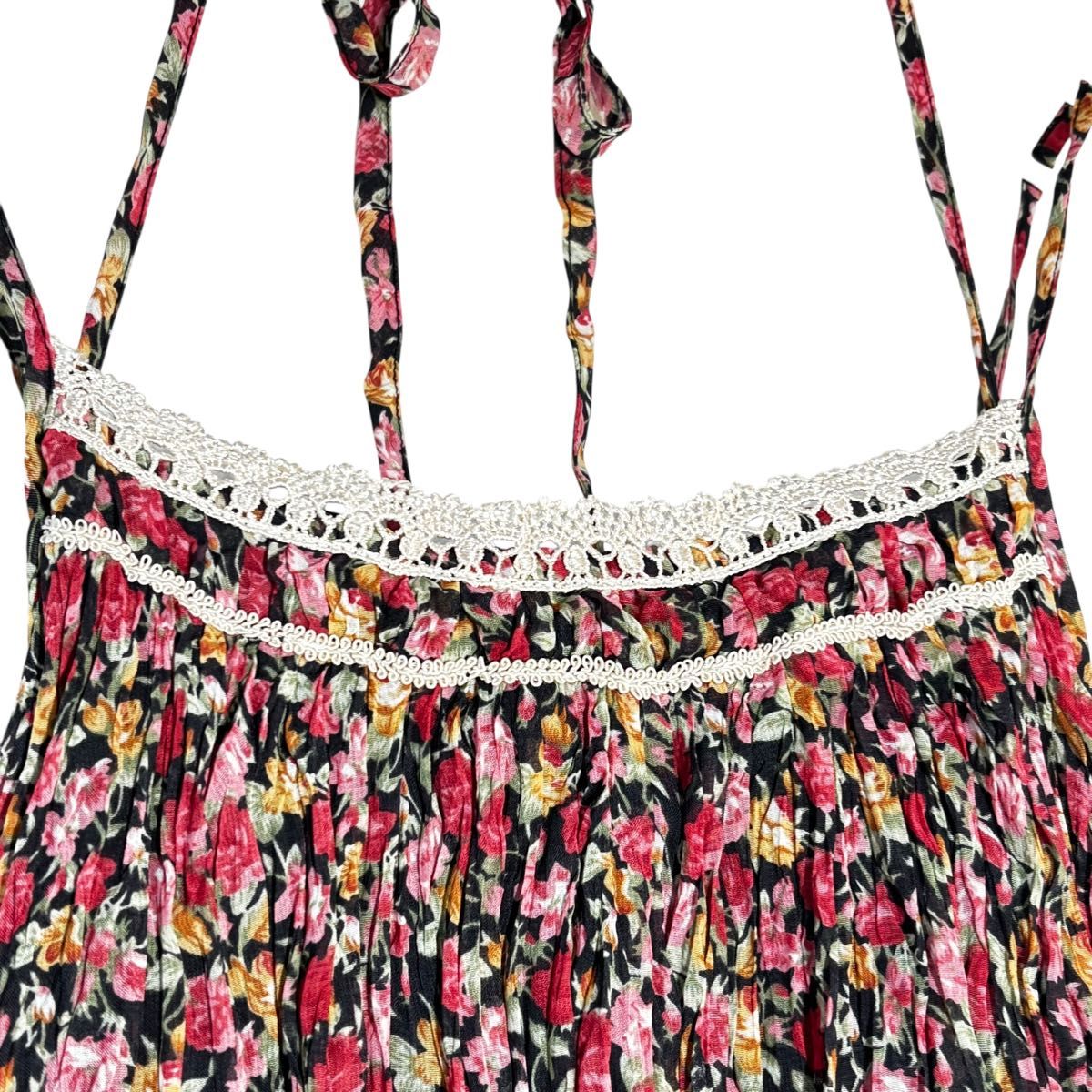 axes femme 美品 キャミソール チュニック 花柄 Mサイズ｜Yahoo!フリマ