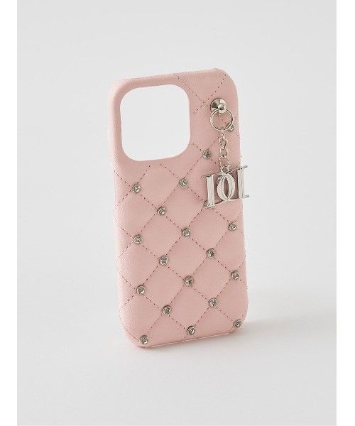 Darich キルティングビジューDDチャームiPhoneケース 16 ピンク｜Yahoo