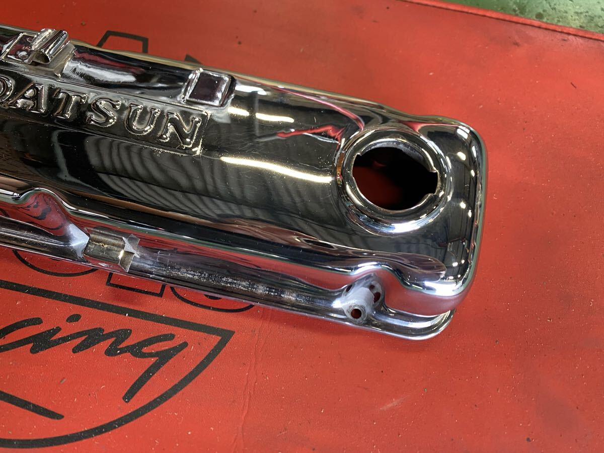 希少 DATSUN サニトラ サニートラック メッキ タペットカバー タペット