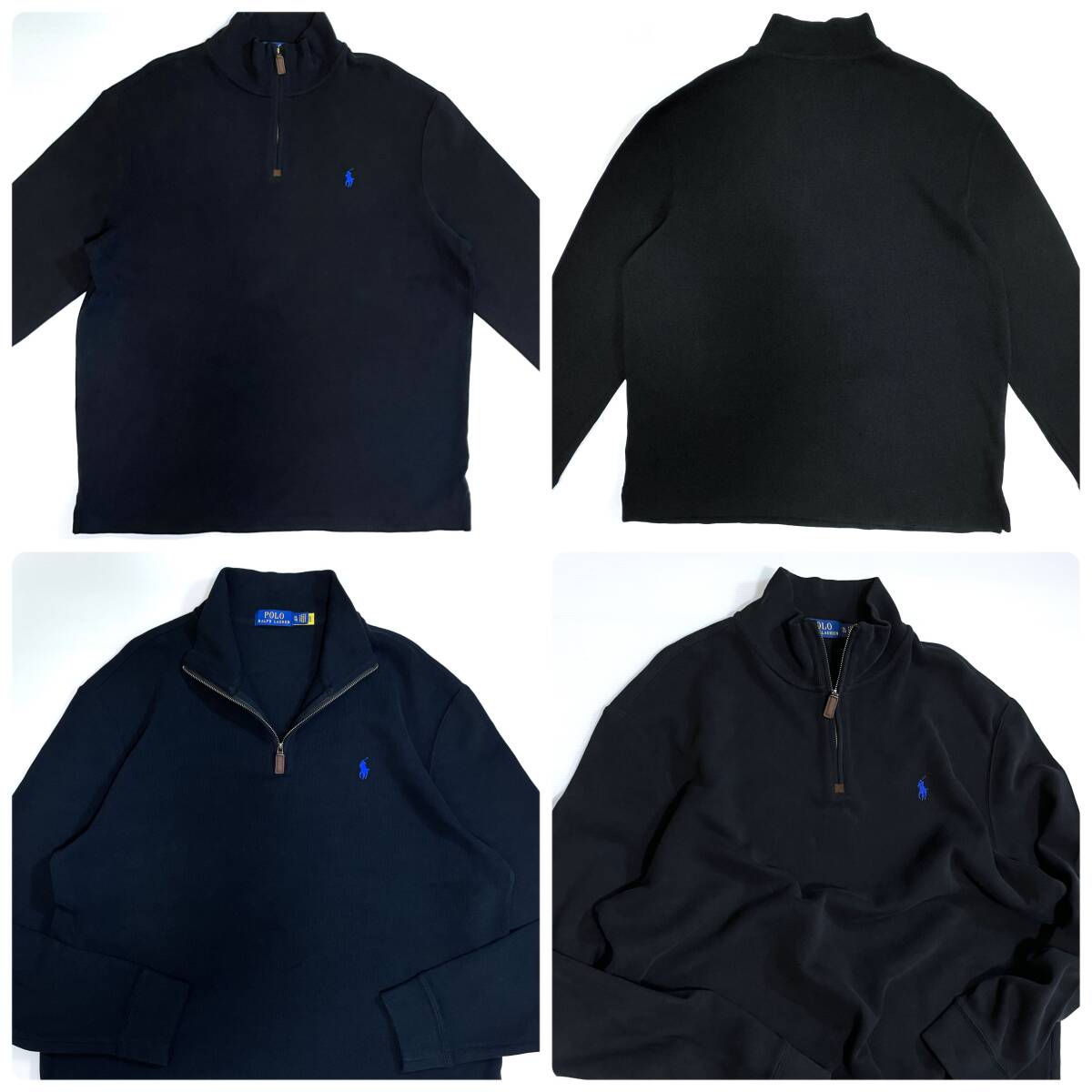 美品 Polo Ralph Lauren ポロラルフローレン ハーフジップ プル