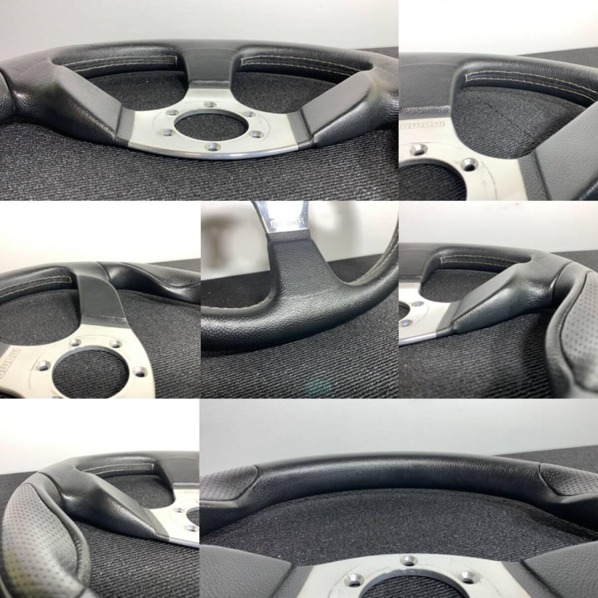 モモ MOMO コマンド2R COMMANDO 2R レザー ステアリング 350mm ホーン