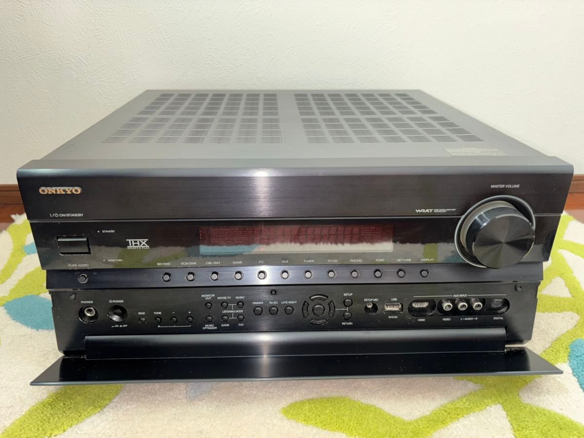 完動品ONKYO AVアンプ TX-NA808 元設定用マイク／純正リモコン＆元電源