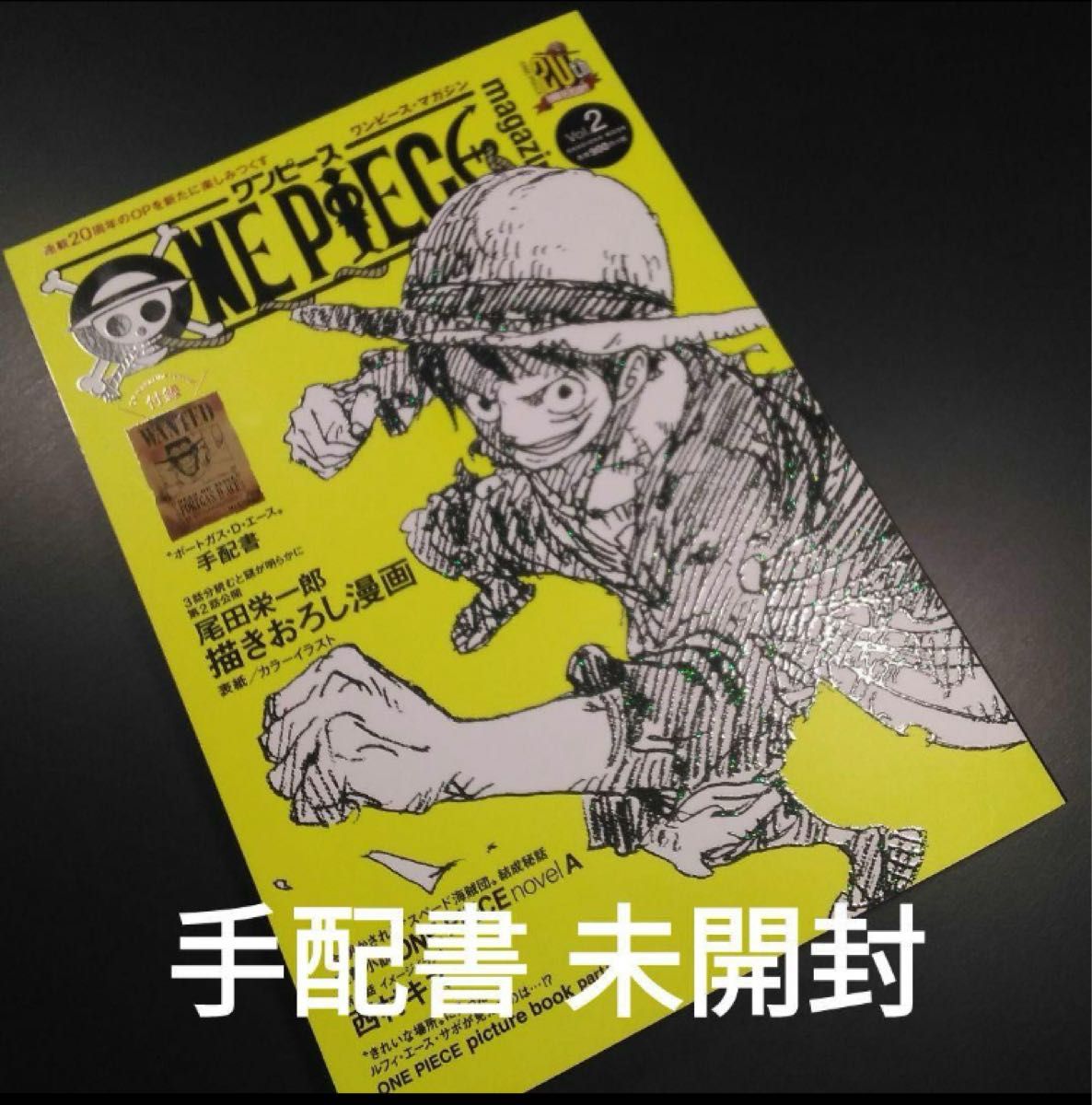 ONE PIECE magazine Vol 2 ワンピース マガジン エース手配書 未開封