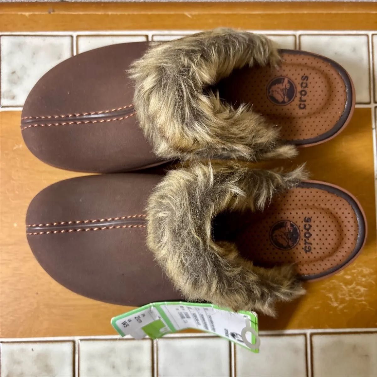 新品 廃盤品 レア クロックス コブラー ファーcrocs cobbler fuzz clog