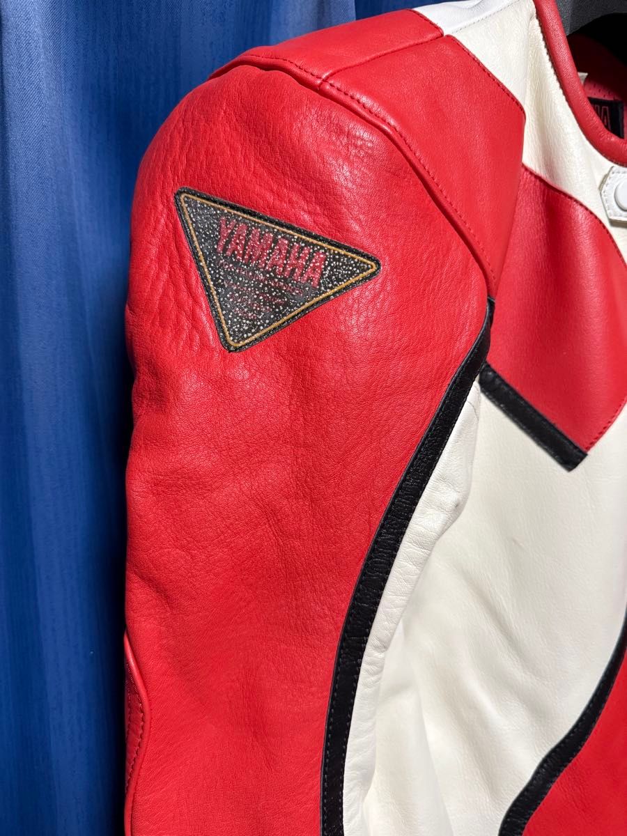 レア 希少 当時物 YAMAHA ヤマハ レーシングスーツ 革ツナギ Mサイズ