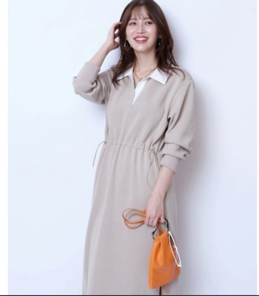 新品タグ付 JUSGLITTY 衿付ダンボールワンピース ジャスグリッティー