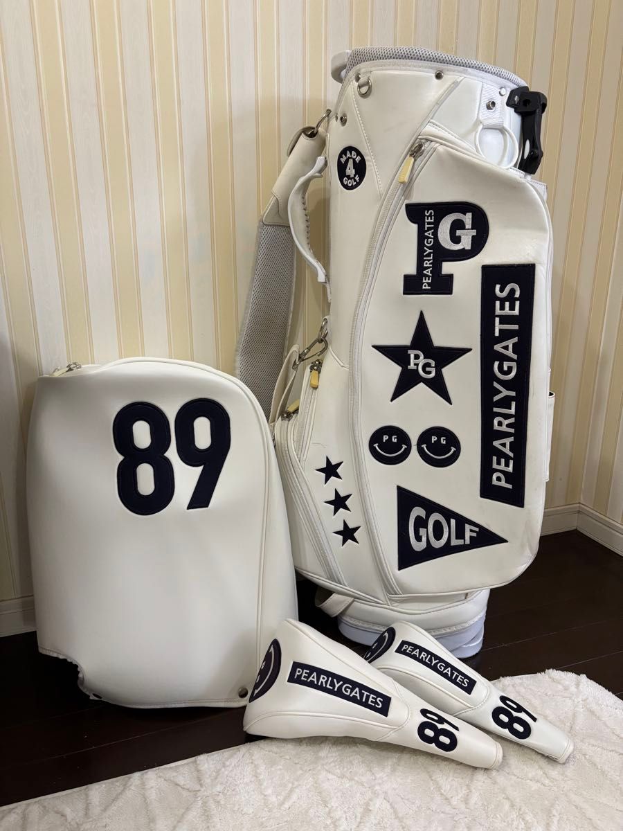 良品 正規品 パーリーゲイツ キャディバッグ ヘッドカバーセット ユニ