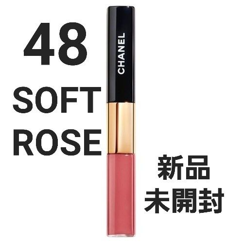 新品 CHANEL ルルージュデュオウルトラトゥニュ 48 ソフトローズ