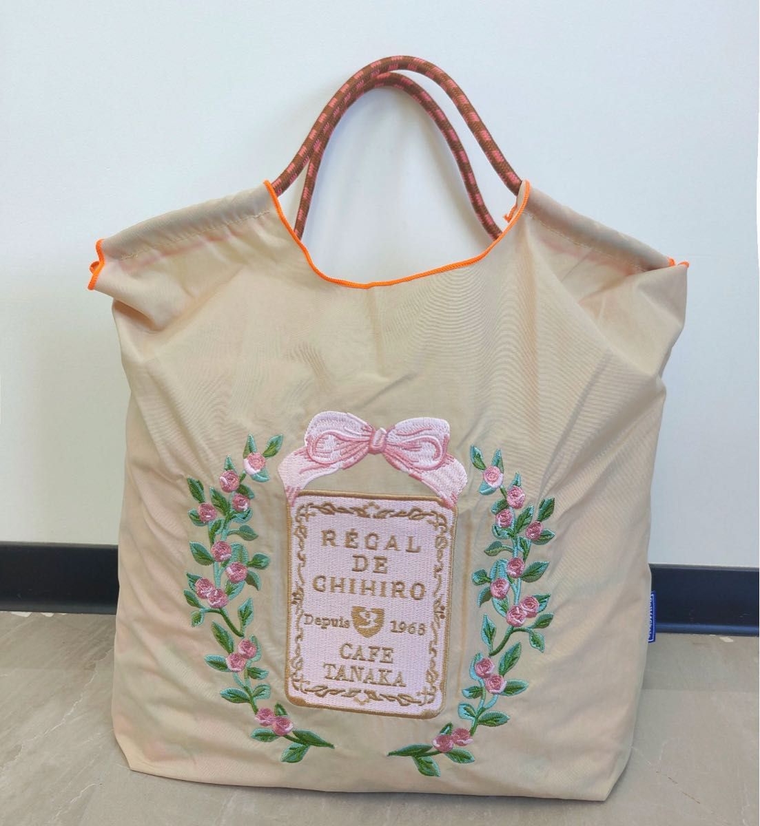 カフェ タナカ エコバッグ トートバッグ cafe tanaka Mサイズ ベージュ