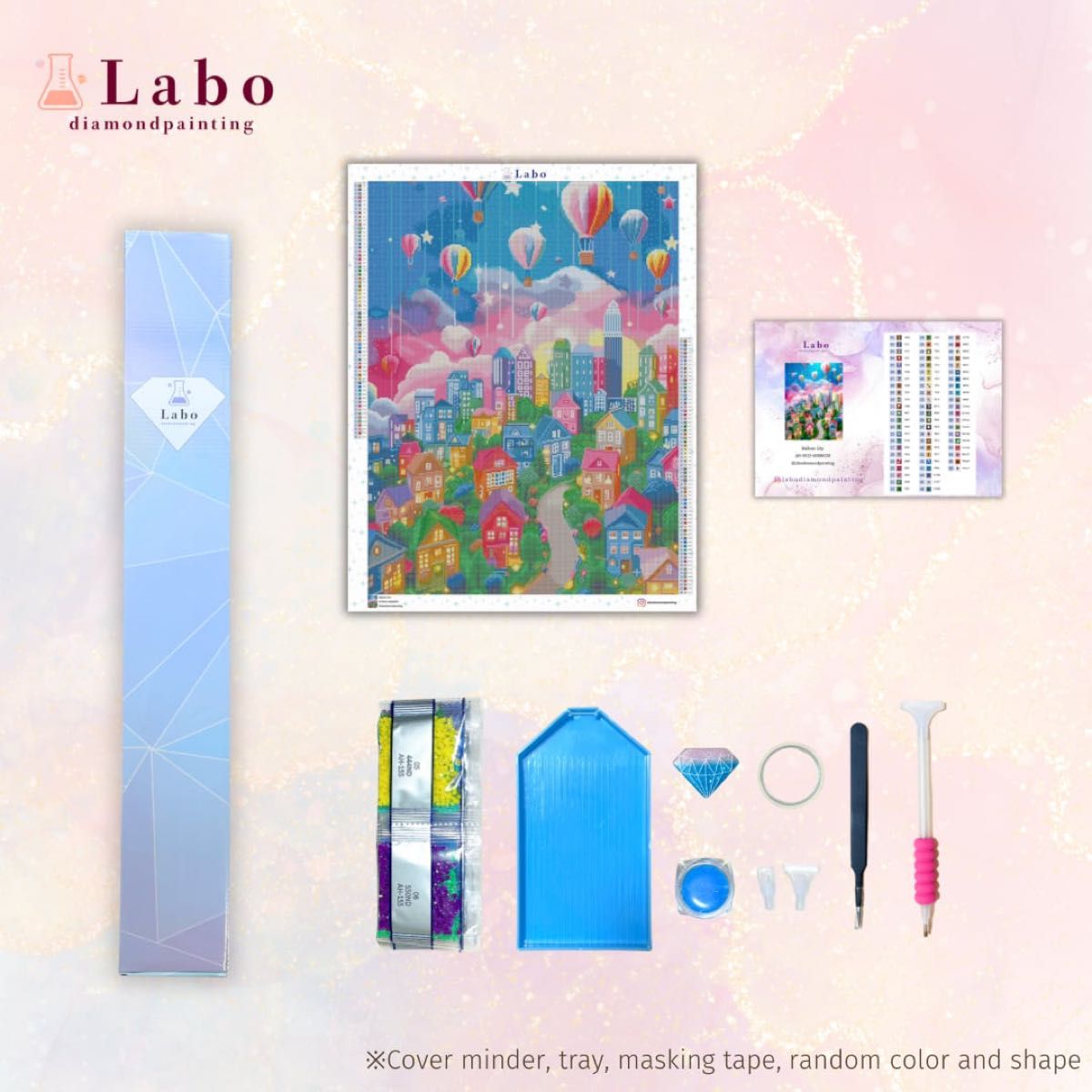 Labo diamondpainting 公式 ダイヤモンドアートキット Balloon City
