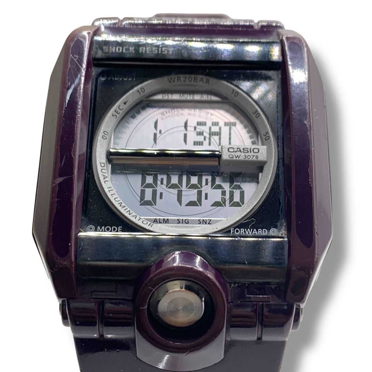 生産終了 海外モデル カシオ G-SHOCK パープル スクエア型 レアカラー