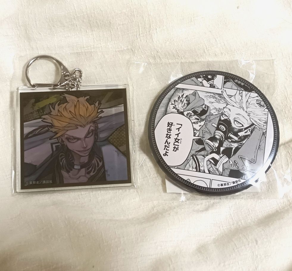 ガチアクタ エンジン アクリルキーホルダー 缶バッジ くじ引き堂