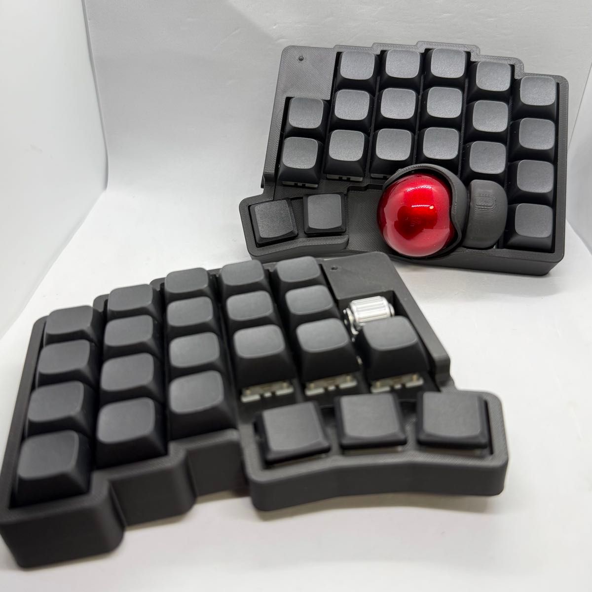 roBa フルセット 無線接続 左右分割 トラックボール キーボード 組立て