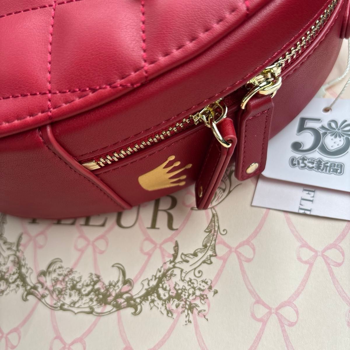 Maison de FLEUR いちご新聞いちごショルダーバッグ メゾンドフルール