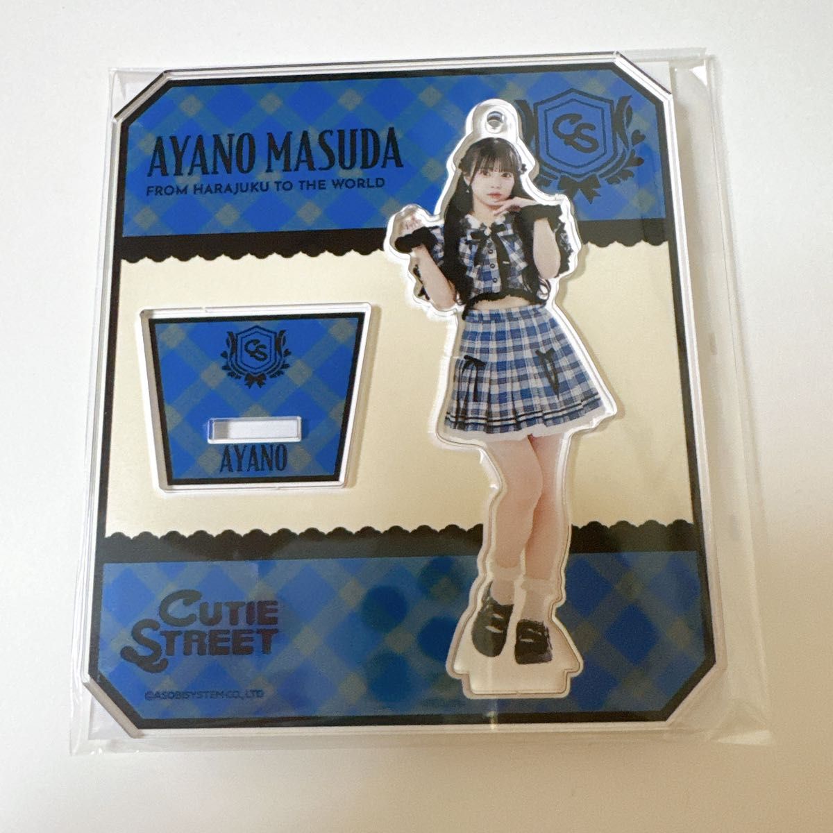 新品 CUTIE STREET 増田彩乃 チェック衣装 アクリルスタンド アクスタ
