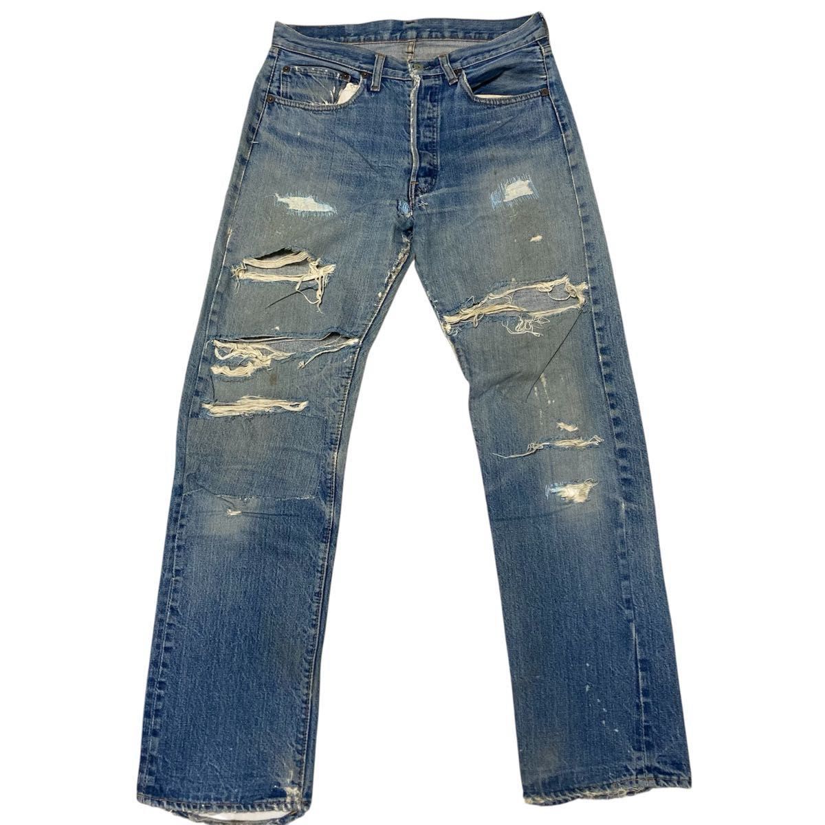 70s Levi's リーバイス 501 66 前期 ヴィンテージ ダメージジーンズ