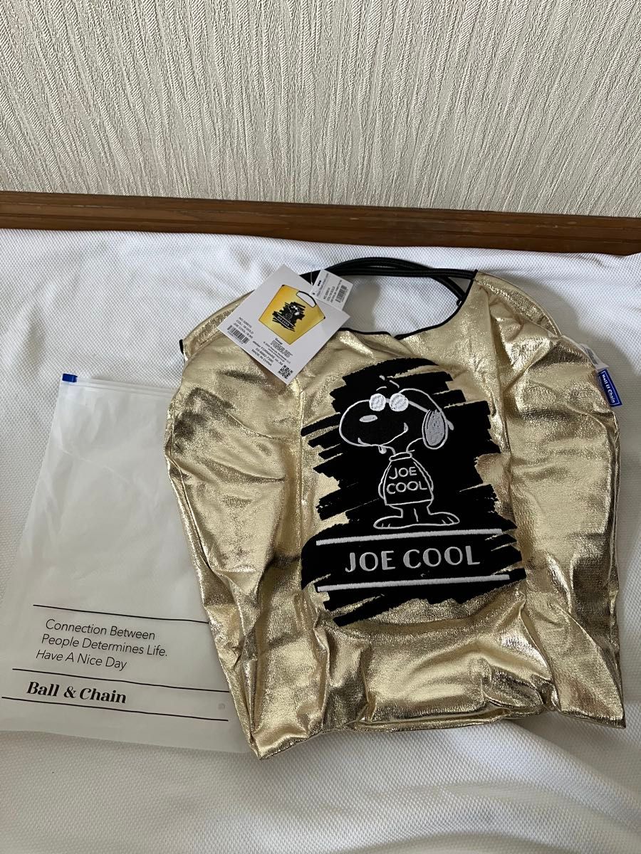 名古屋限定 ボールアンドチェーン ゴールドスヌーピー トートバッグ