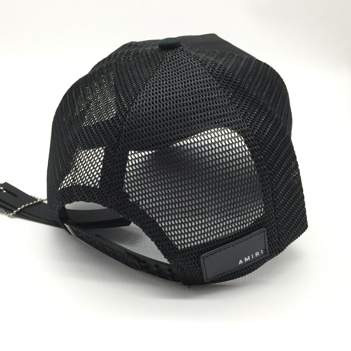 AMIRI アミリ コットンキャンバス トラッカーキャップ メッシュ 黒白
