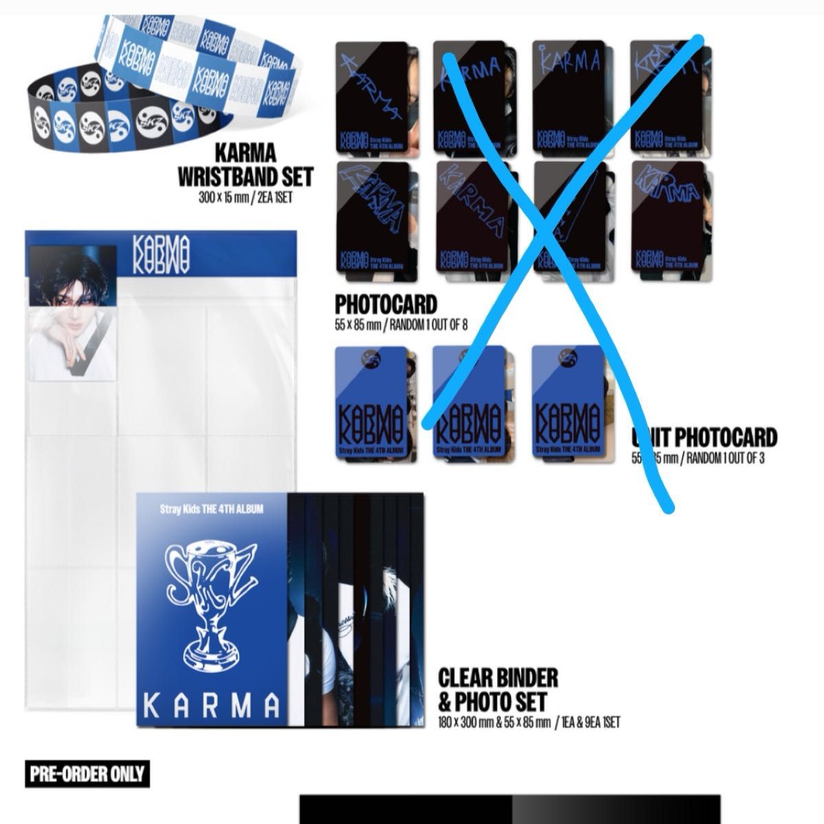 stray kids スキズ karma 限定盤 アルバム 開封済み プレオーダー特典