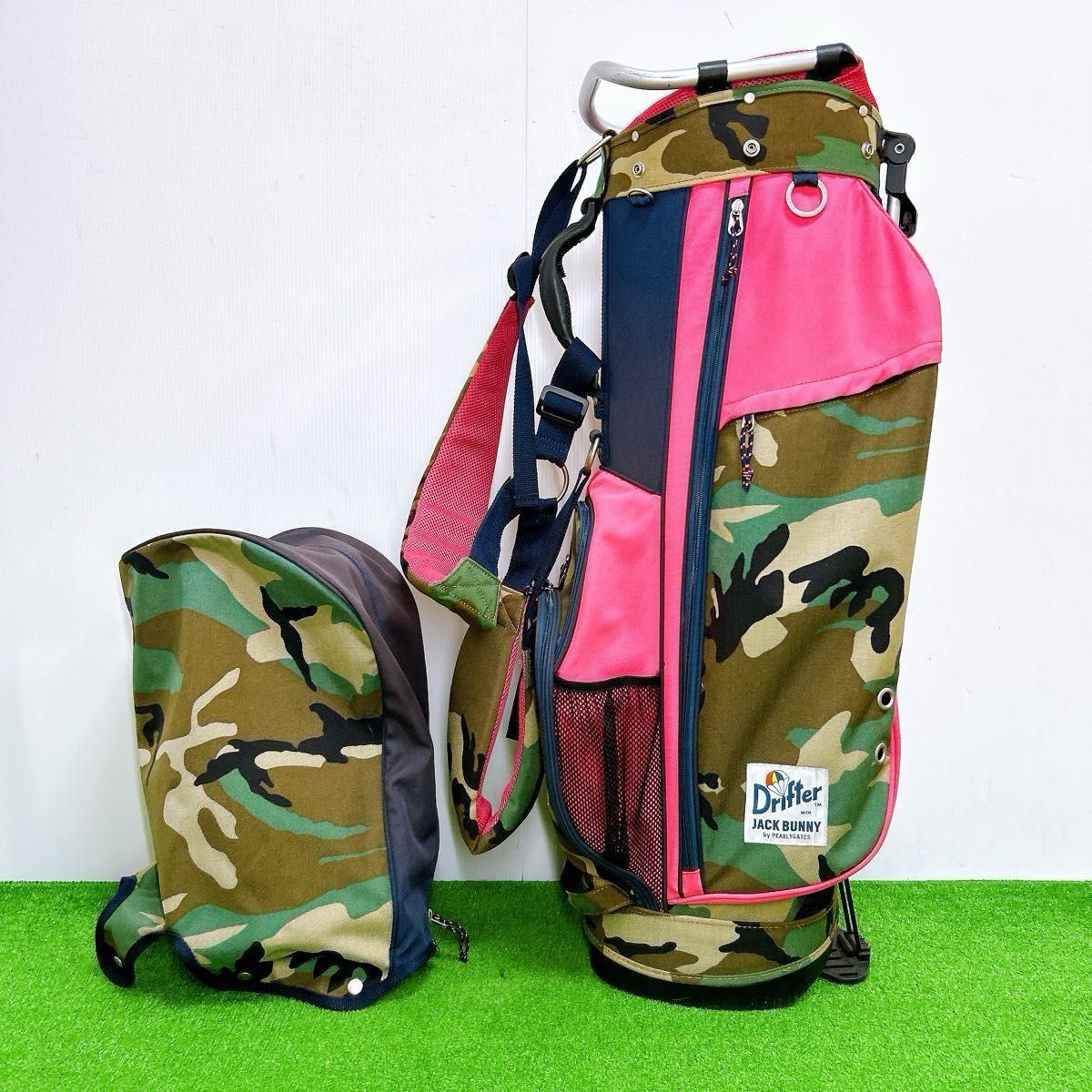 ジャックバニー Drifterコラボ パーリーゲイツ キャディバック 迷彩