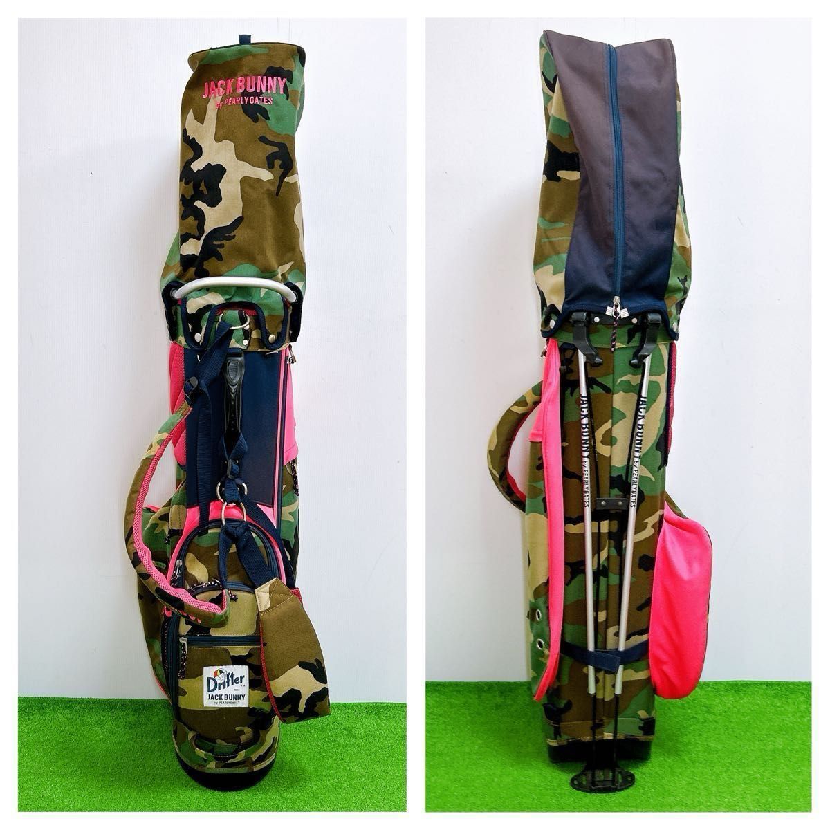 ジャックバニー Drifterコラボ パーリーゲイツ キャディバック 迷彩