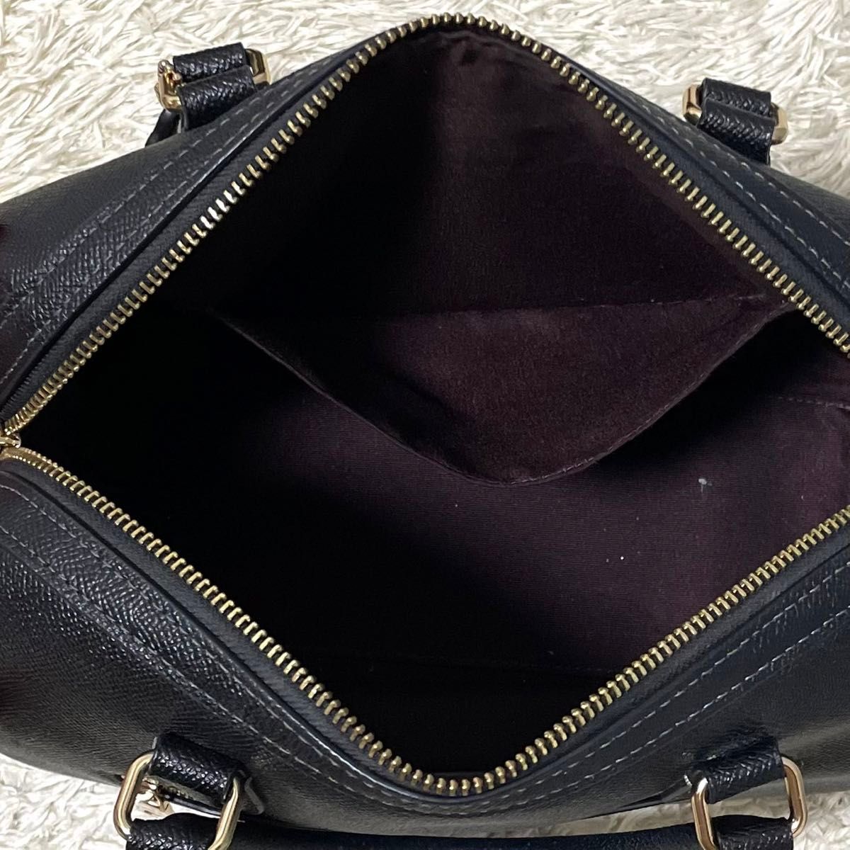 極美品】COACH コーチ ローアン ショルダーバッグ レザー ブラック