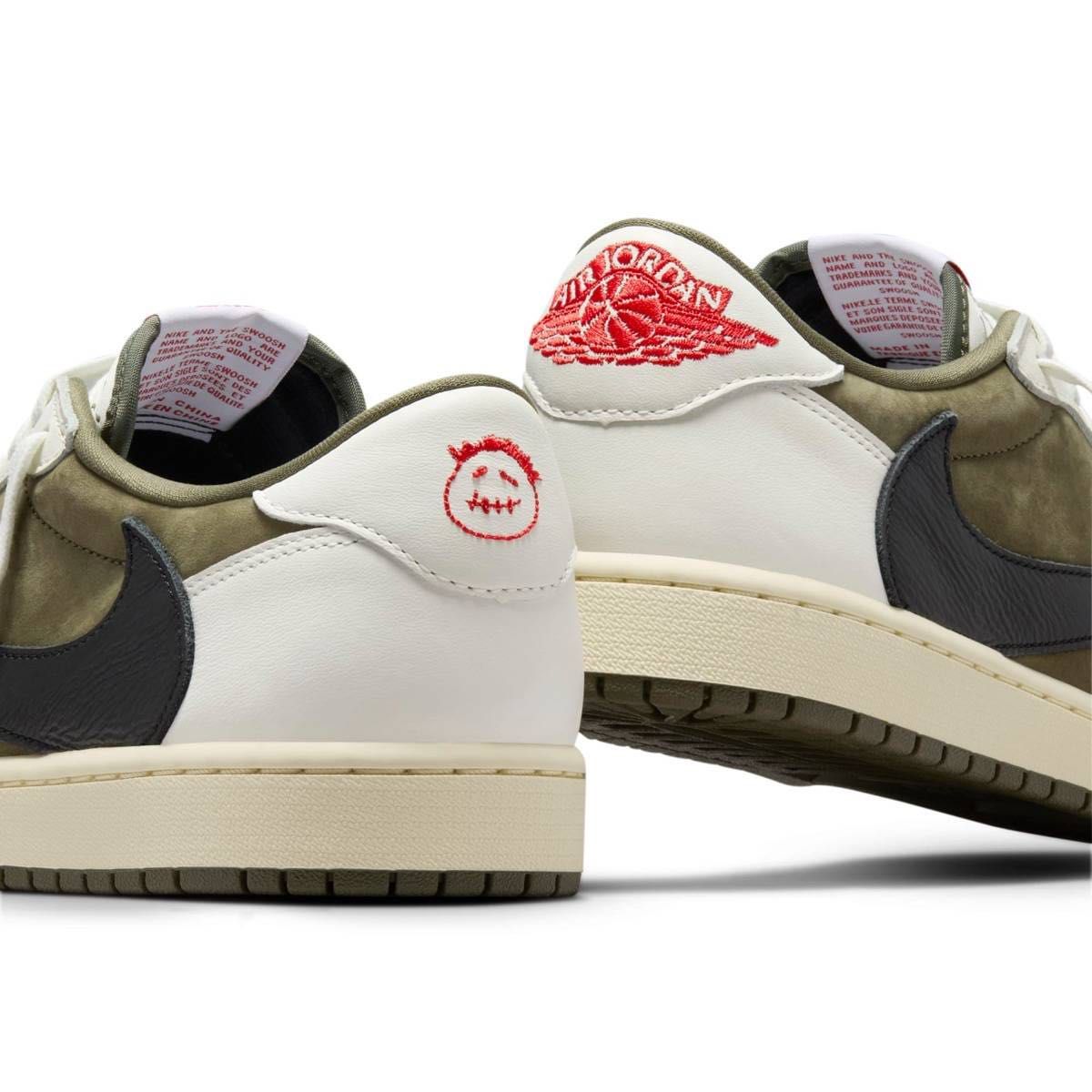 Travis Scott Nike Air Jordan 1 Low OG SP Reverse Olive 28cm 黒タグ