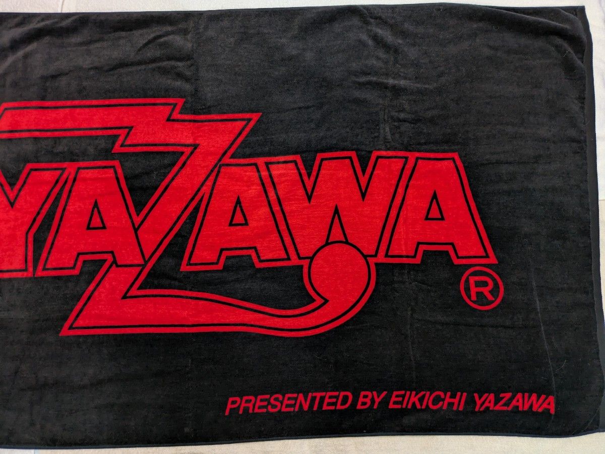 矢沢永吉 スペシャルビーチタオル ( ロゴ ) ブラック / レッド｜Yahoo