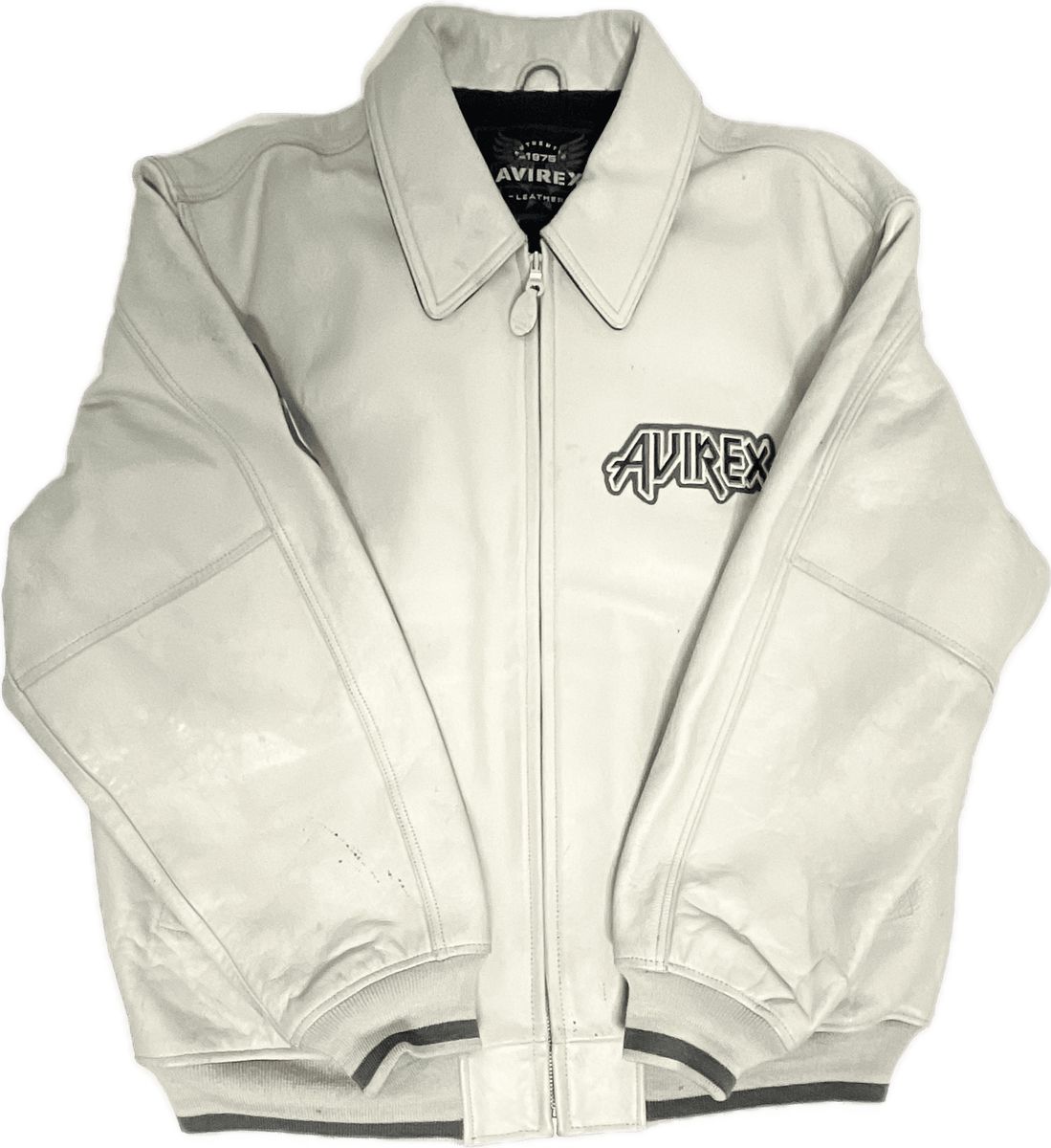90's avirex leather varsity jacket レザージャケット｜Yahoo!フリマ
