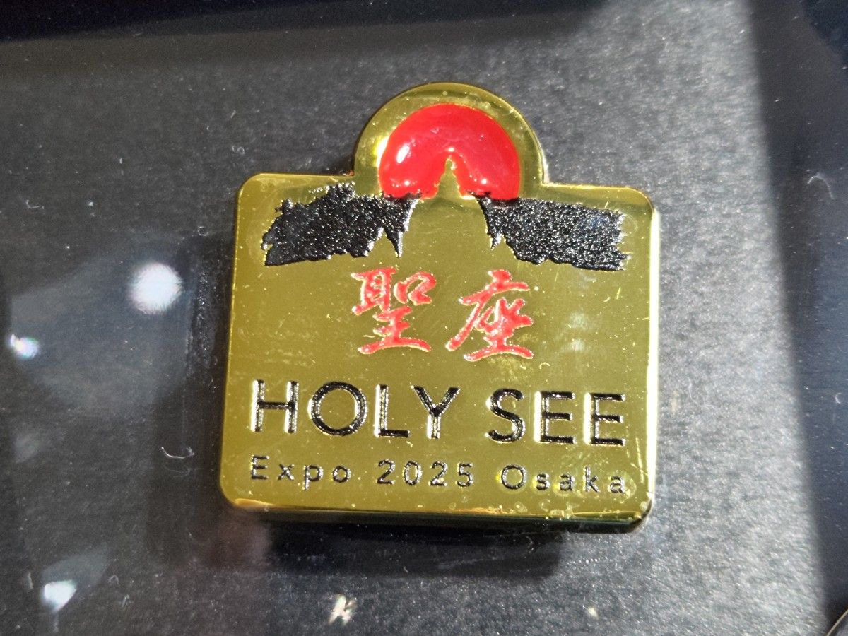 超レア 限定品 大阪・関西万博 バチカン 公式 ピンバッジ ケース付き