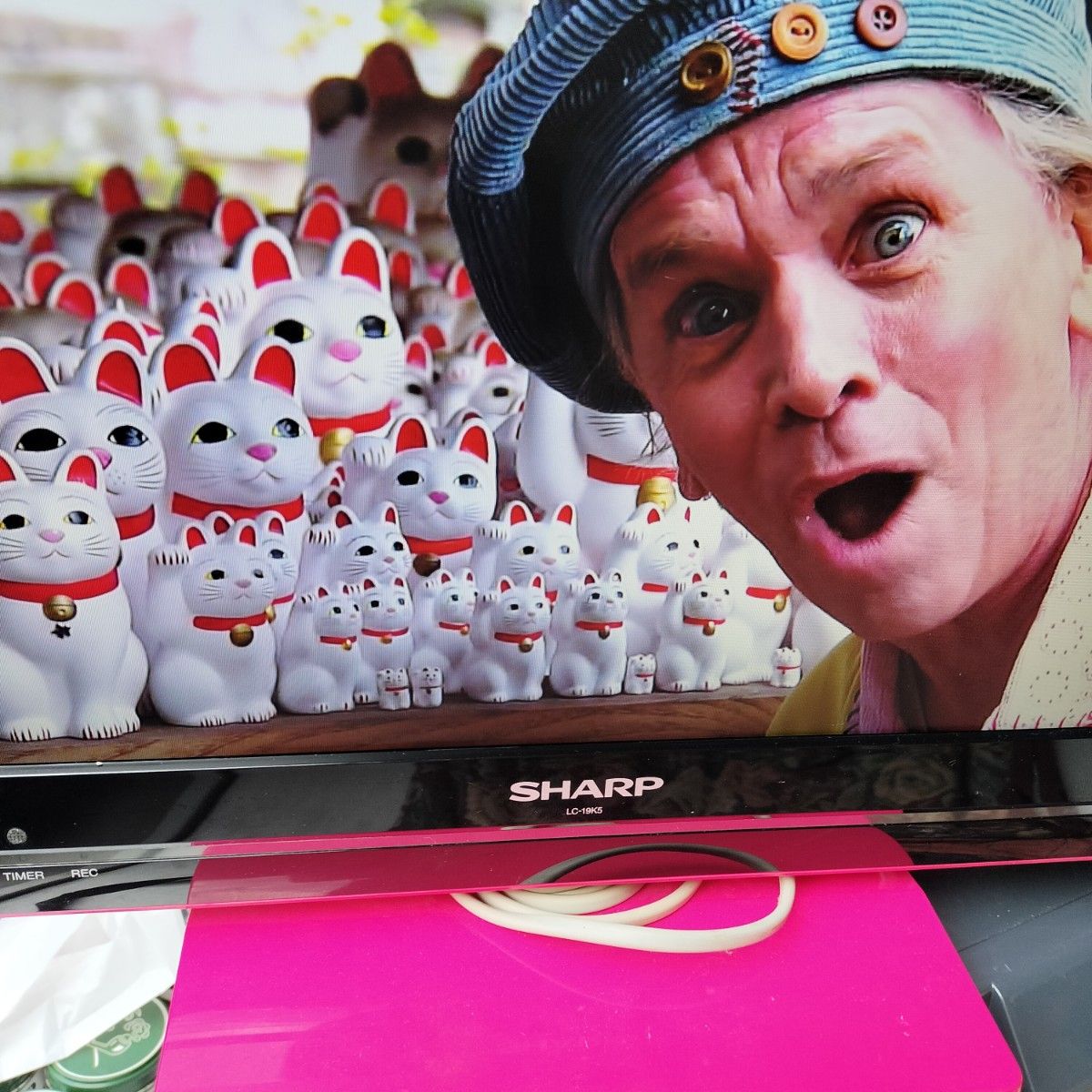 希少 ピンク テレビ BS CS 視聴可能 シャープlc-19k5 SHARP 地デジ