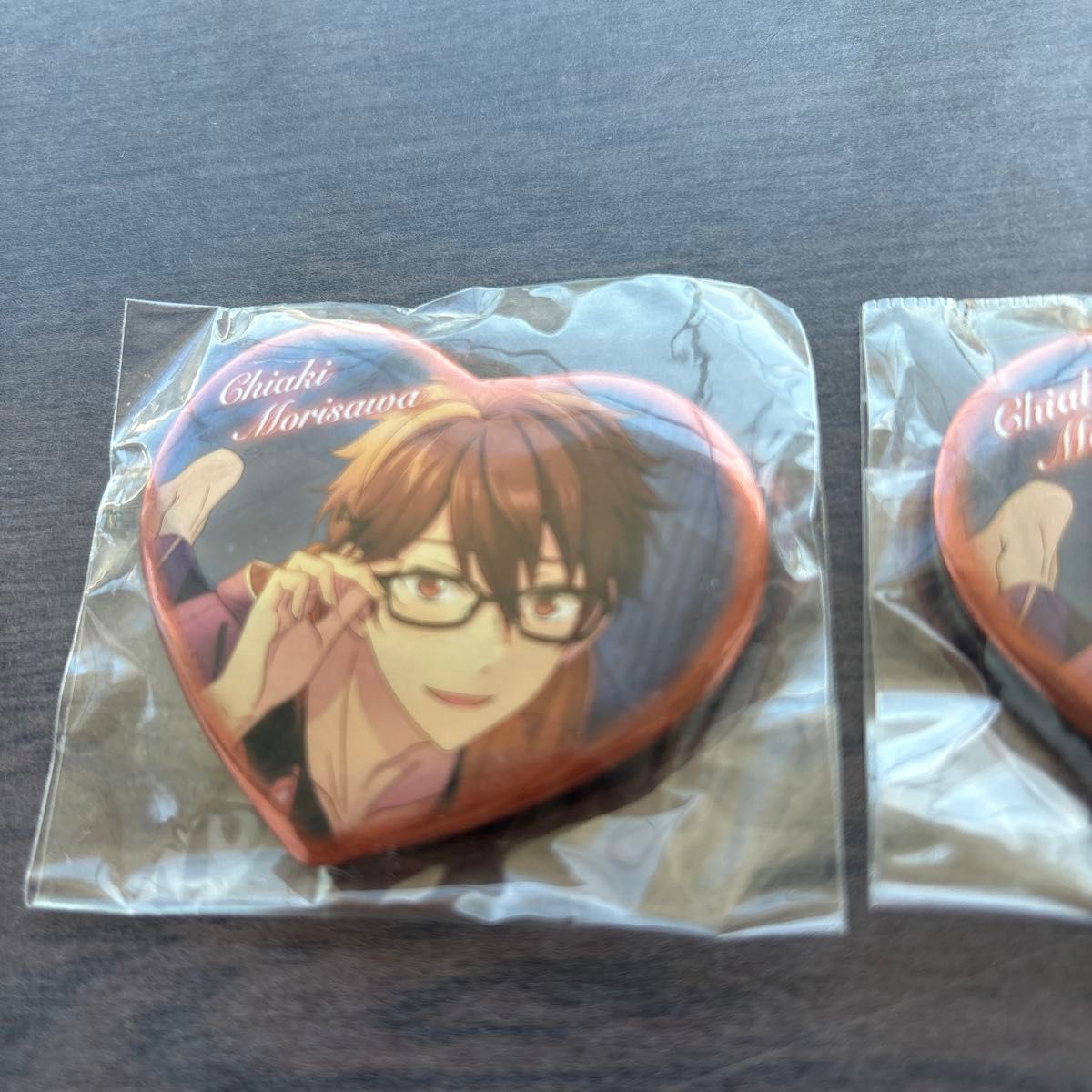 あんスタ 守沢 千秋 缶バッジ 2個 セット 新品 未開封 メガネ ver