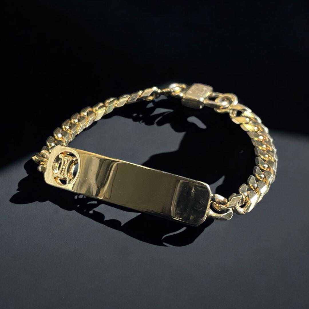 オールド CELINE セリーヌ トリオンフ IDプレート ブレスレット