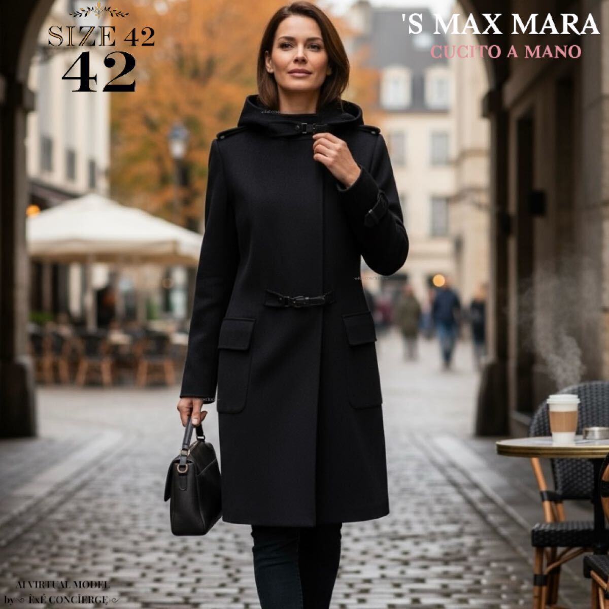 エスマックスマーラ クチートアマーノ ダブルフェイス カシミヤ