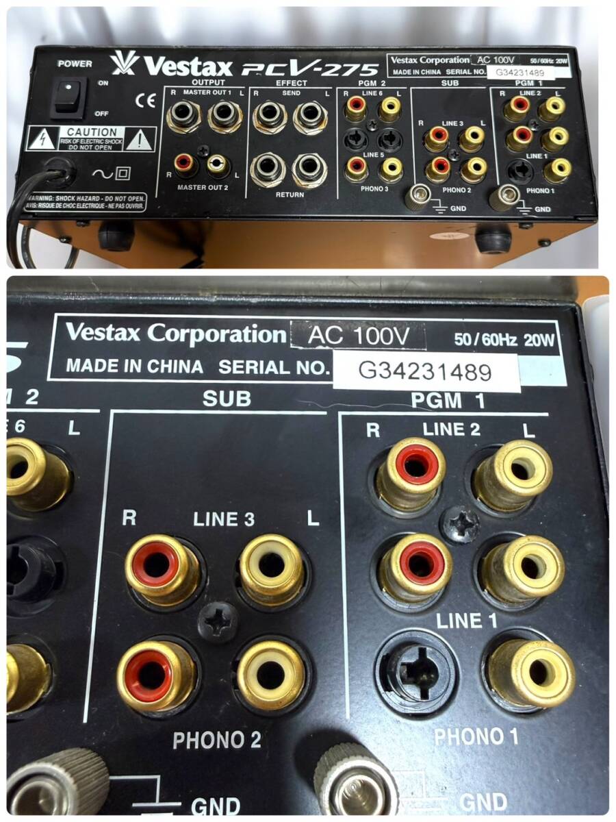 送料無料 美品 VESTAX DJ ミキサー PCV-275｜Yahoo!フリマ（旧PayPay