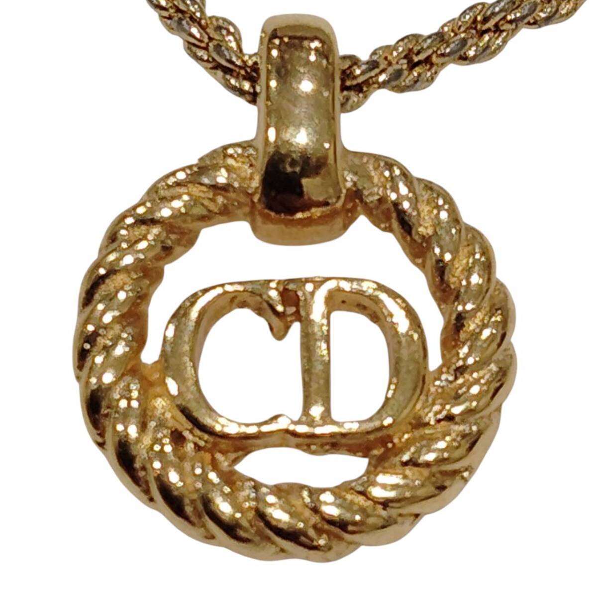 Christian Dior クリスチャンディオール ネックレス CDロゴ