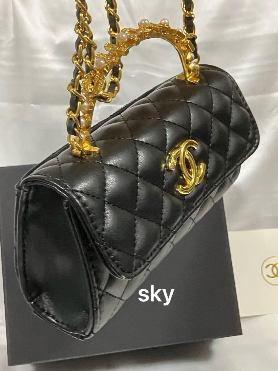 CHANEL シャネル ノベルティ ショルダーバッグ ミニバッグ ゴールド