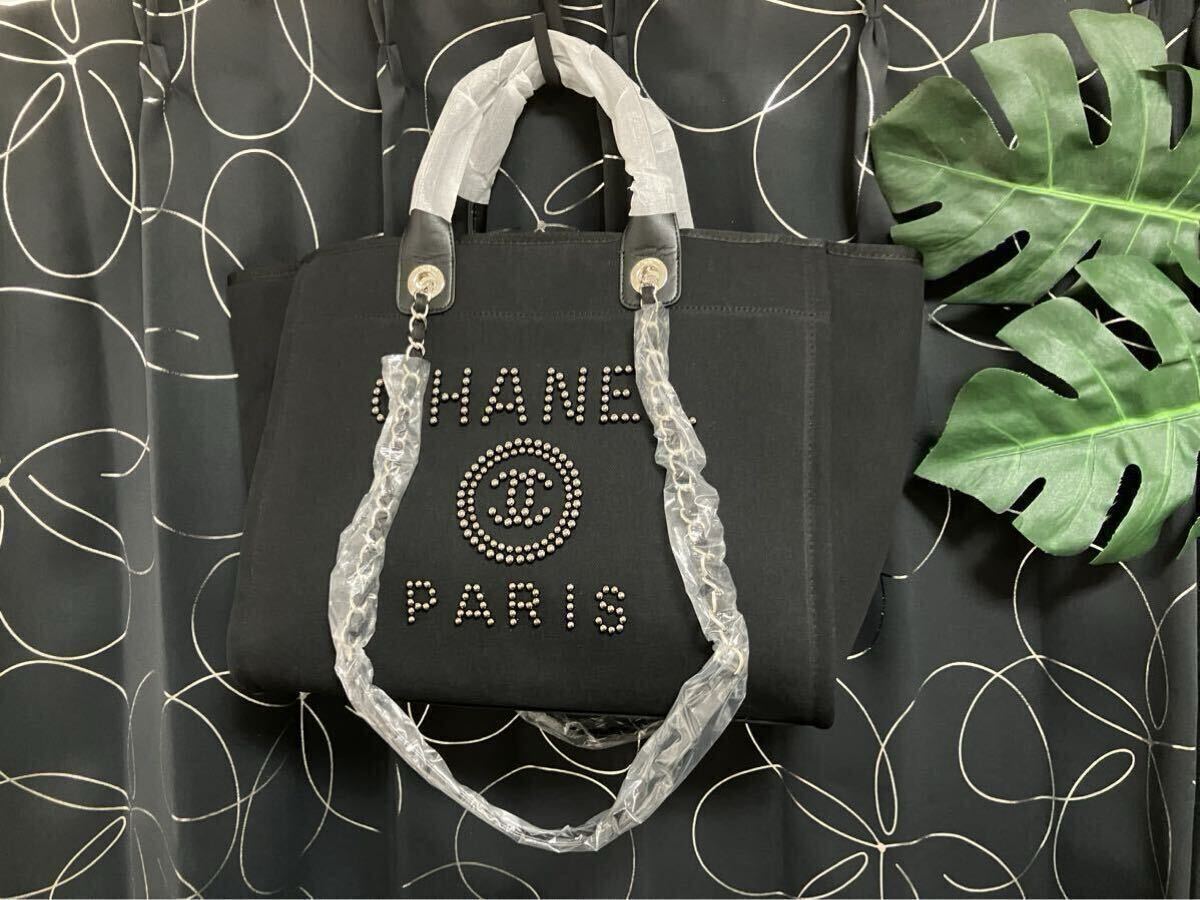 シャネル ノベルティ CHANEL トートバッグ ショルダーバッグ ブラック