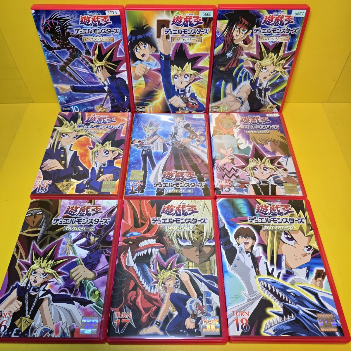 新品ケース交換済 遊戯王デュエルモンスターズ全56巻+劇場版3巻 DVD全